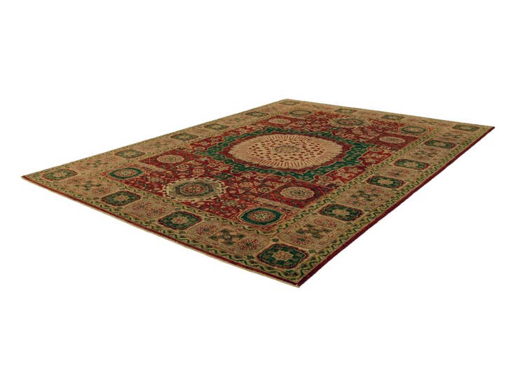 Detail image of 5' 7 x 7' 9 Hand Knotted Mamluk Ziegler Rug