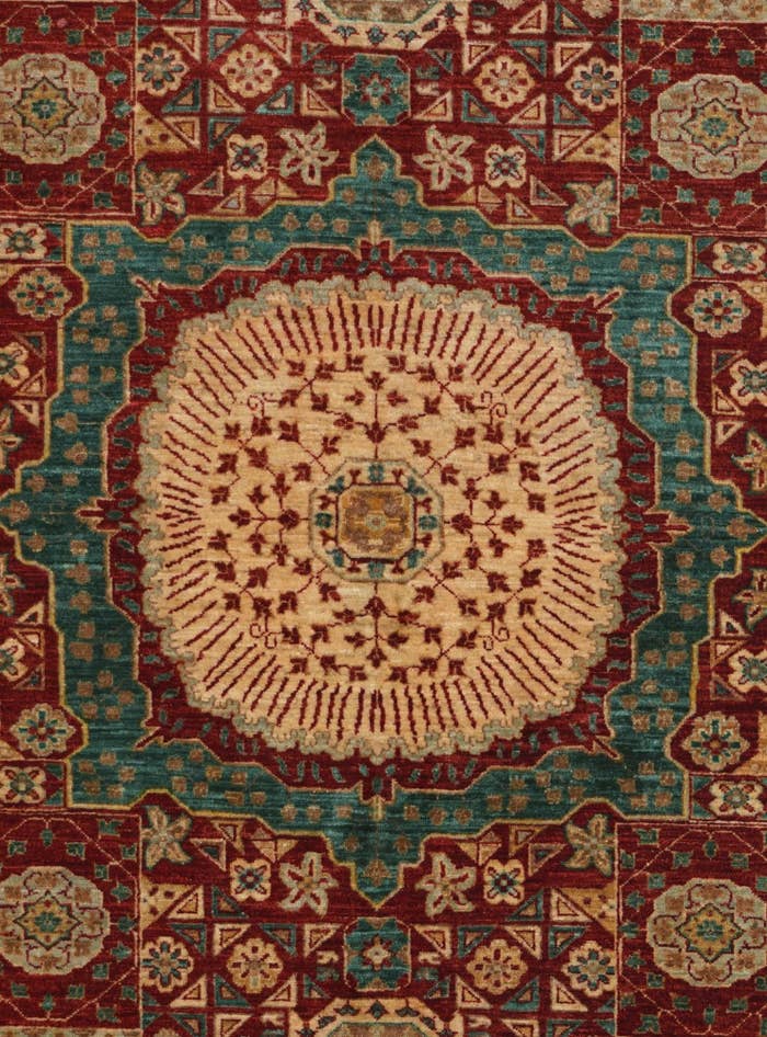 Detail image of 5' 7 x 7' 9 Hand Knotted Mamluk Ziegler Rug