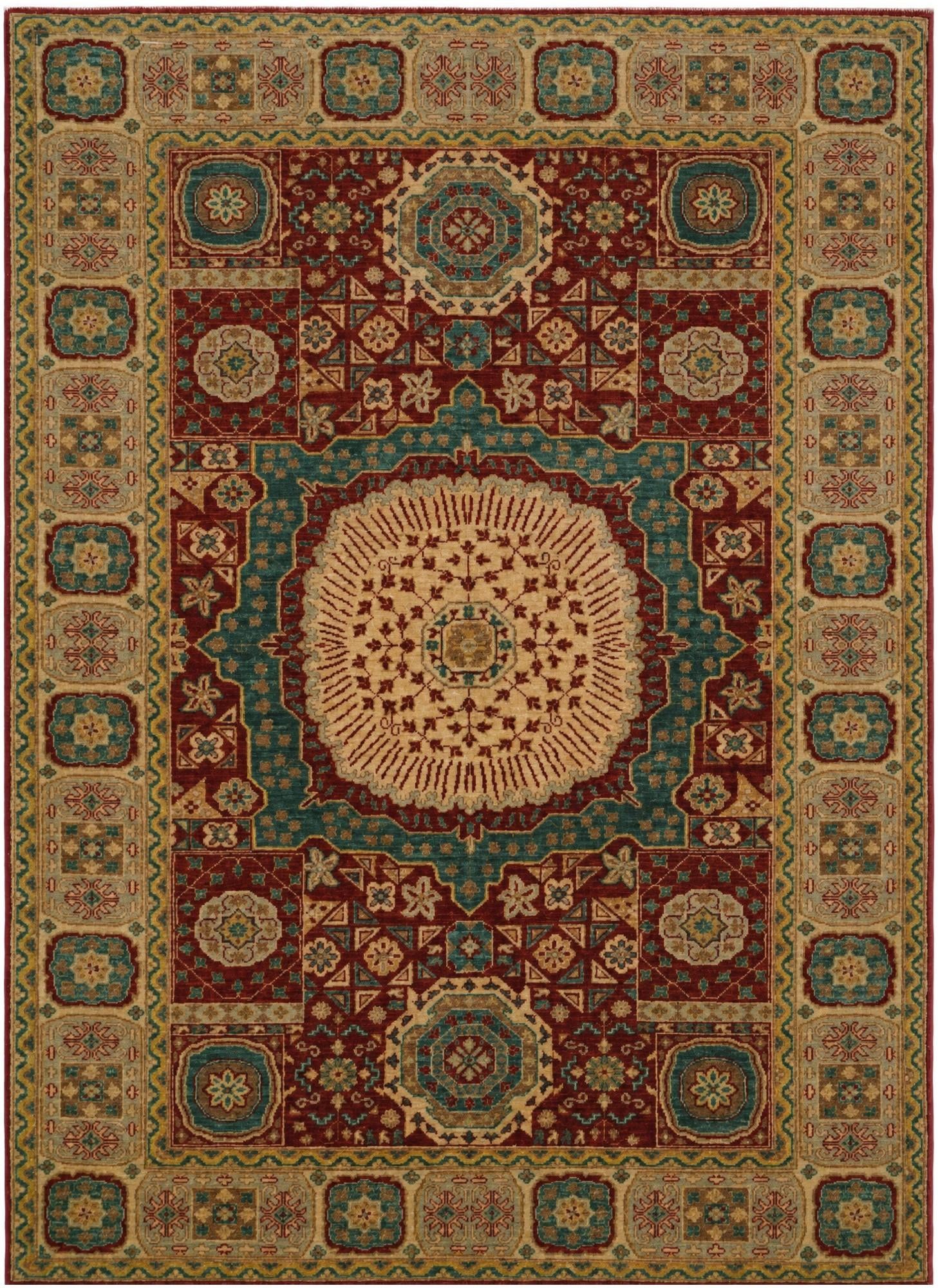 5' 7 x 7' 9 Hand Knotted Mamluk Ziegler Rug