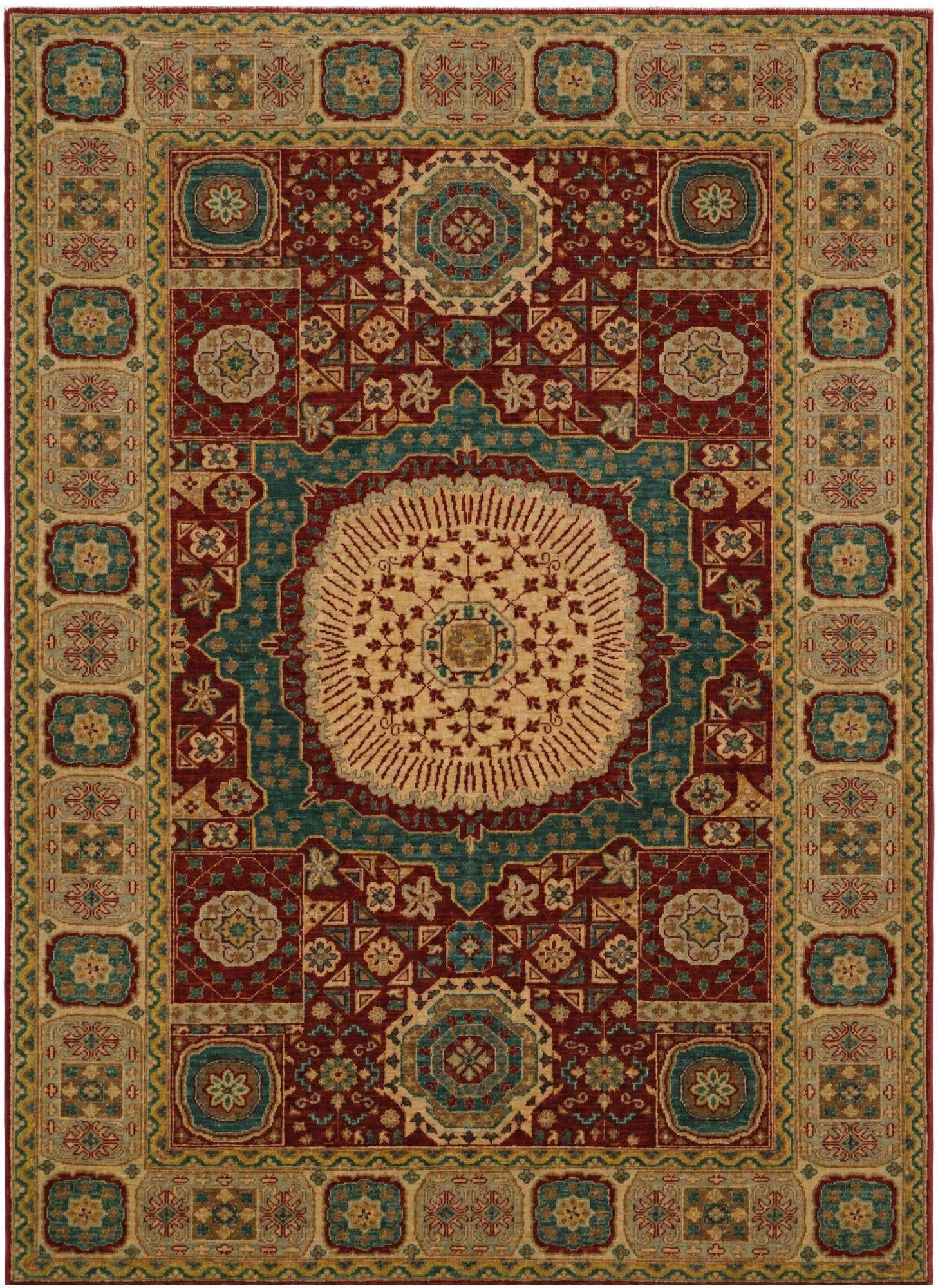 5' 7 x 7' 9 Hand Knotted Mamluk Ziegler Rug