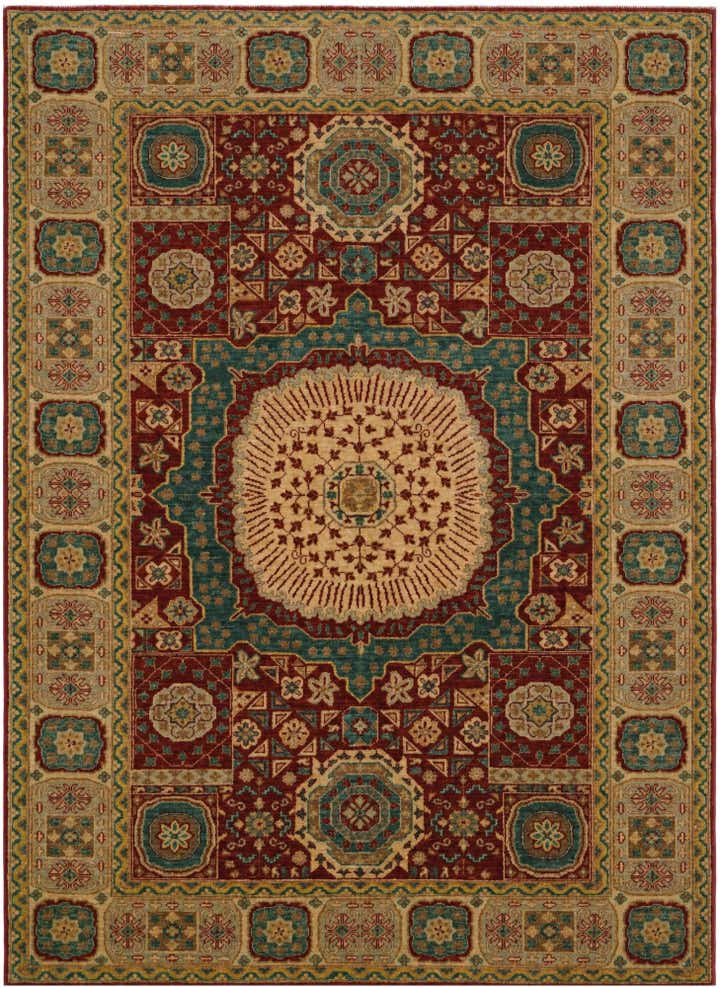 5' 7 x 7' 9 Hand Knotted Mamluk Ziegler Rug