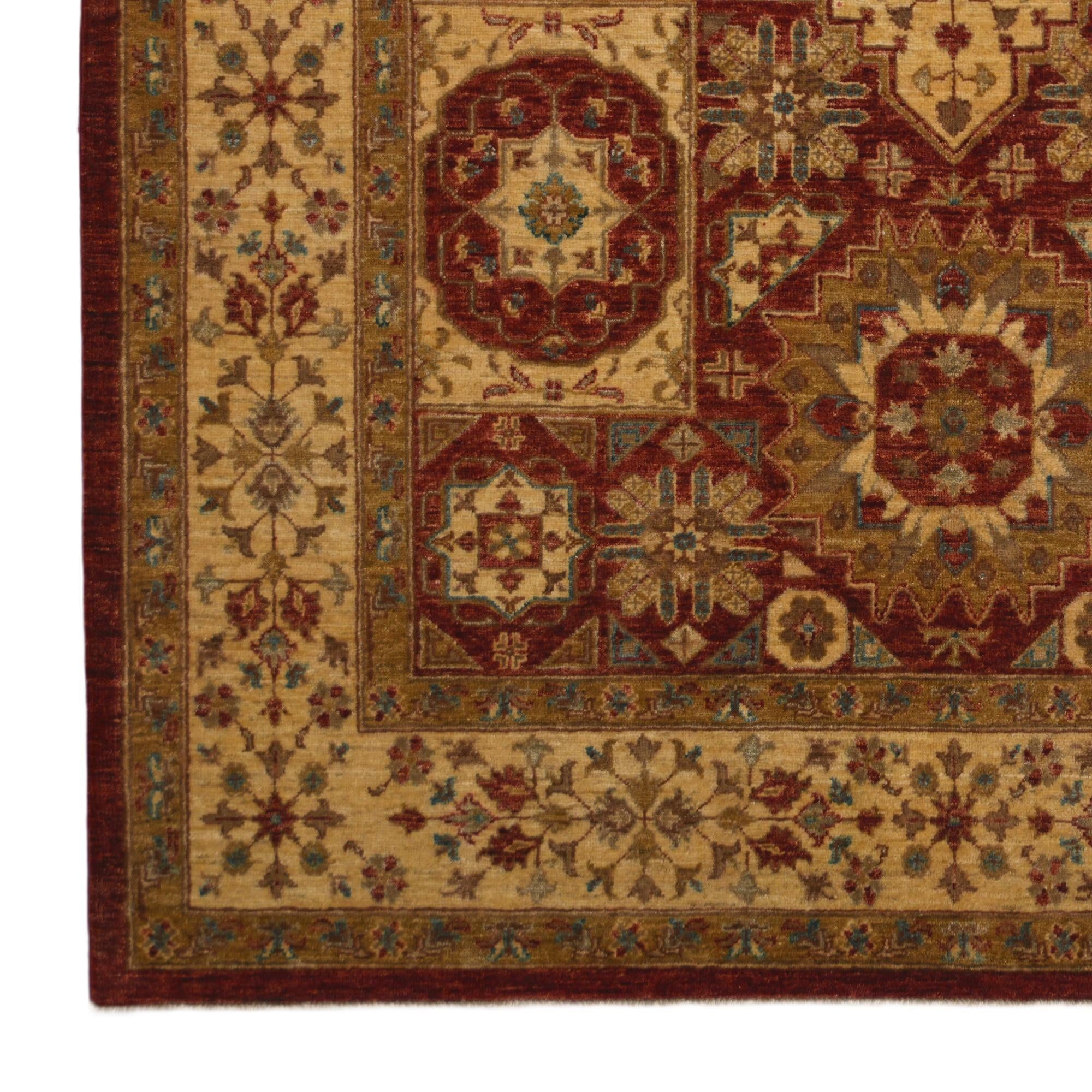 5' 6 x 8' Hand Knotted Mamluk Ziegler Rug