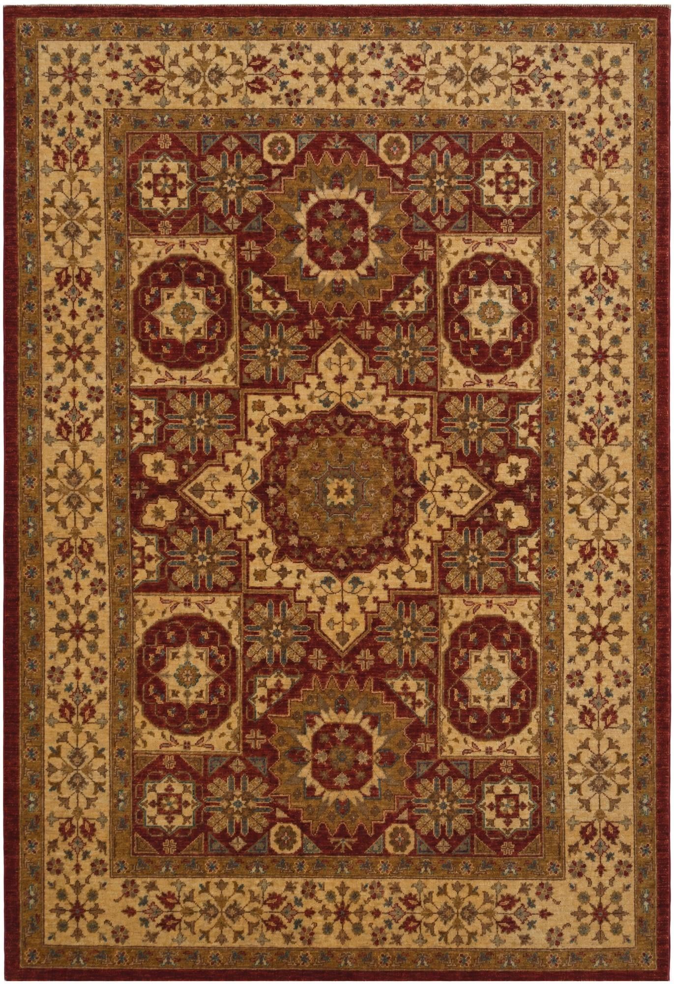 5' 6 x 8' Hand Knotted Mamluk Ziegler Rug