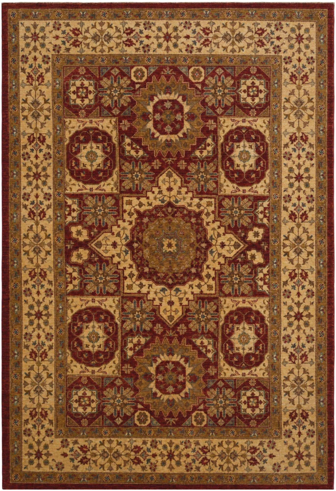 5' 6 x 8' Hand Knotted Mamluk Ziegler Rug