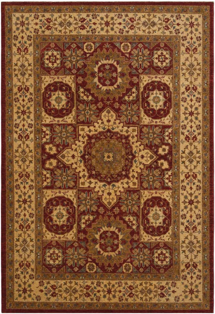 5' 6 x 8' Hand Knotted Mamluk Ziegler Rug