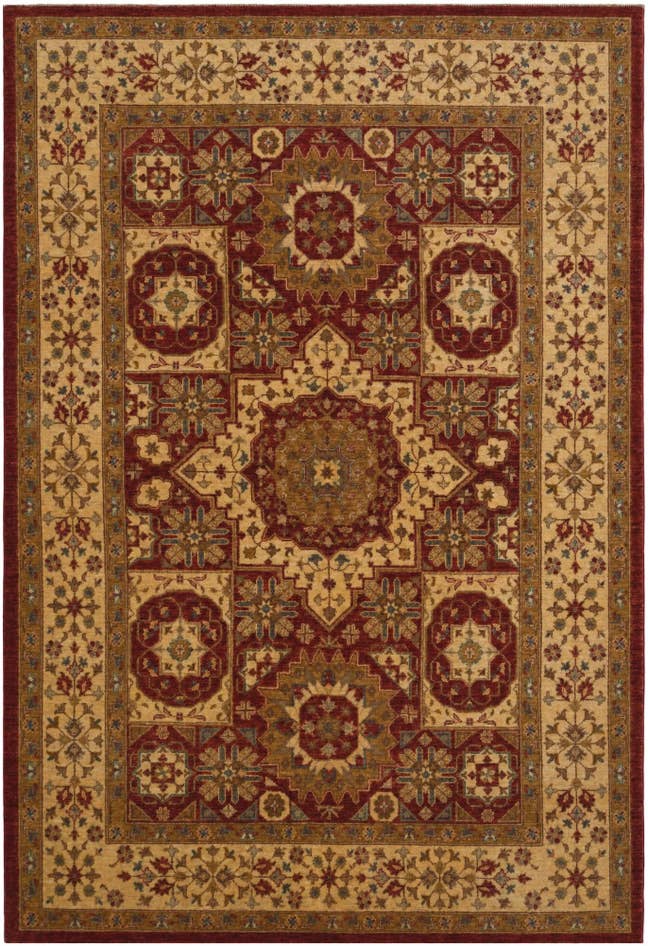 Detailansicht von 170cm x 245cm Handgeknüpft Mamluk Ziegler Teppich