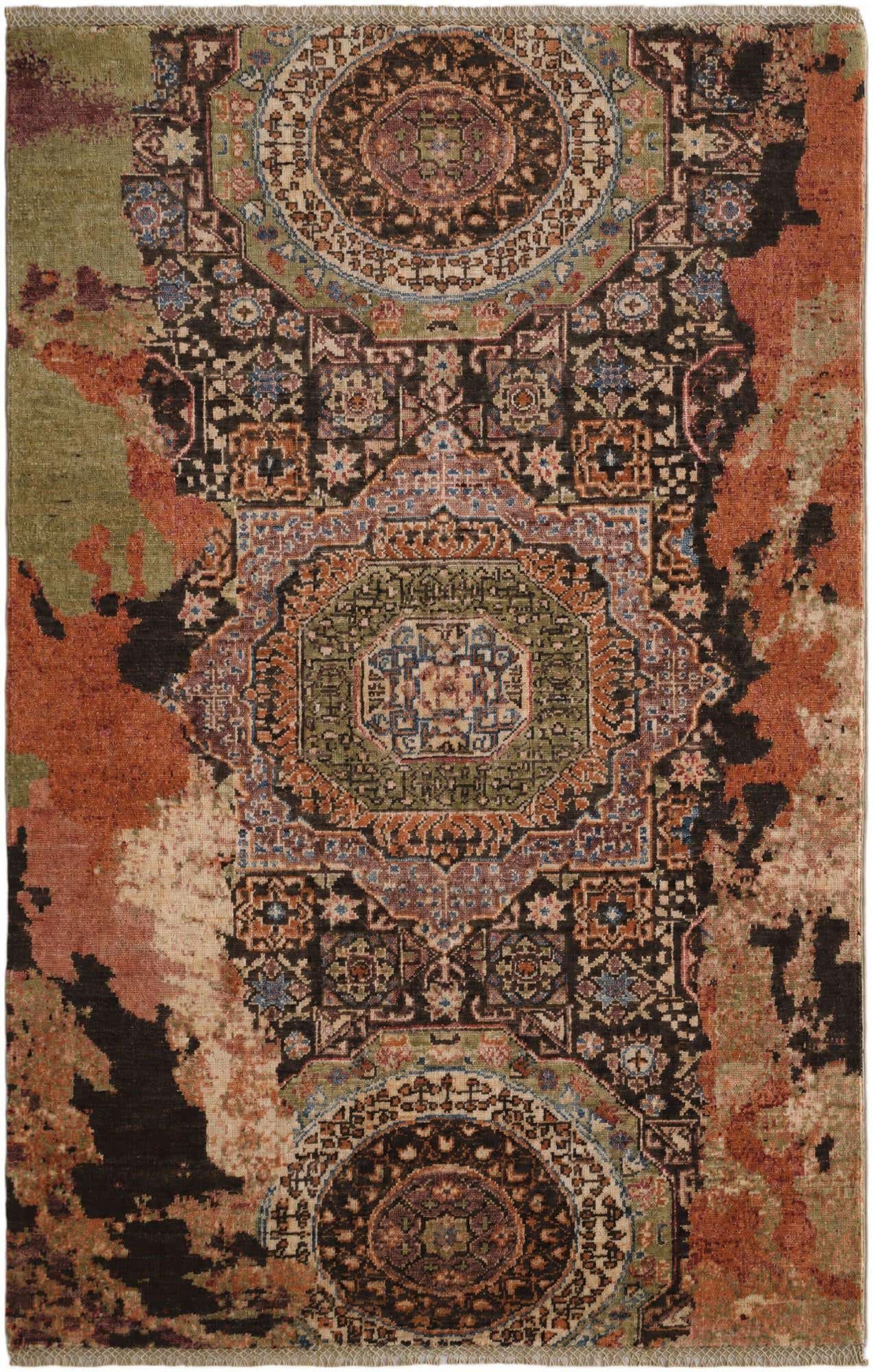 3' 3 x 5' Hand Knotted Mamluk Ziegler Rug