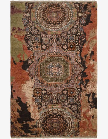 3' 3 x 5' Hand Knotted Mamluk Ziegler Rug