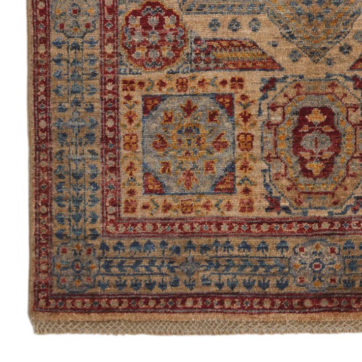 Detail image of 3' 3 x 5' Hand Knotted Mamluk Ziegler Rug