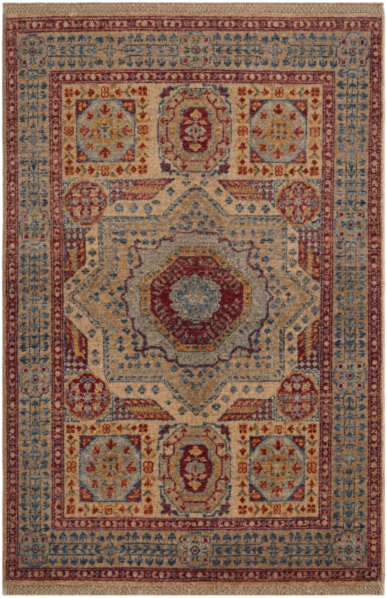 3' 3 x 5' Hand Knotted Mamluk Ziegler Rug