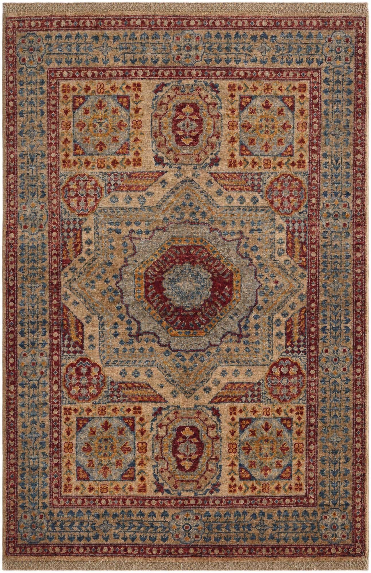 3' 3 x 5' Hand Knotted Mamluk Ziegler Rug