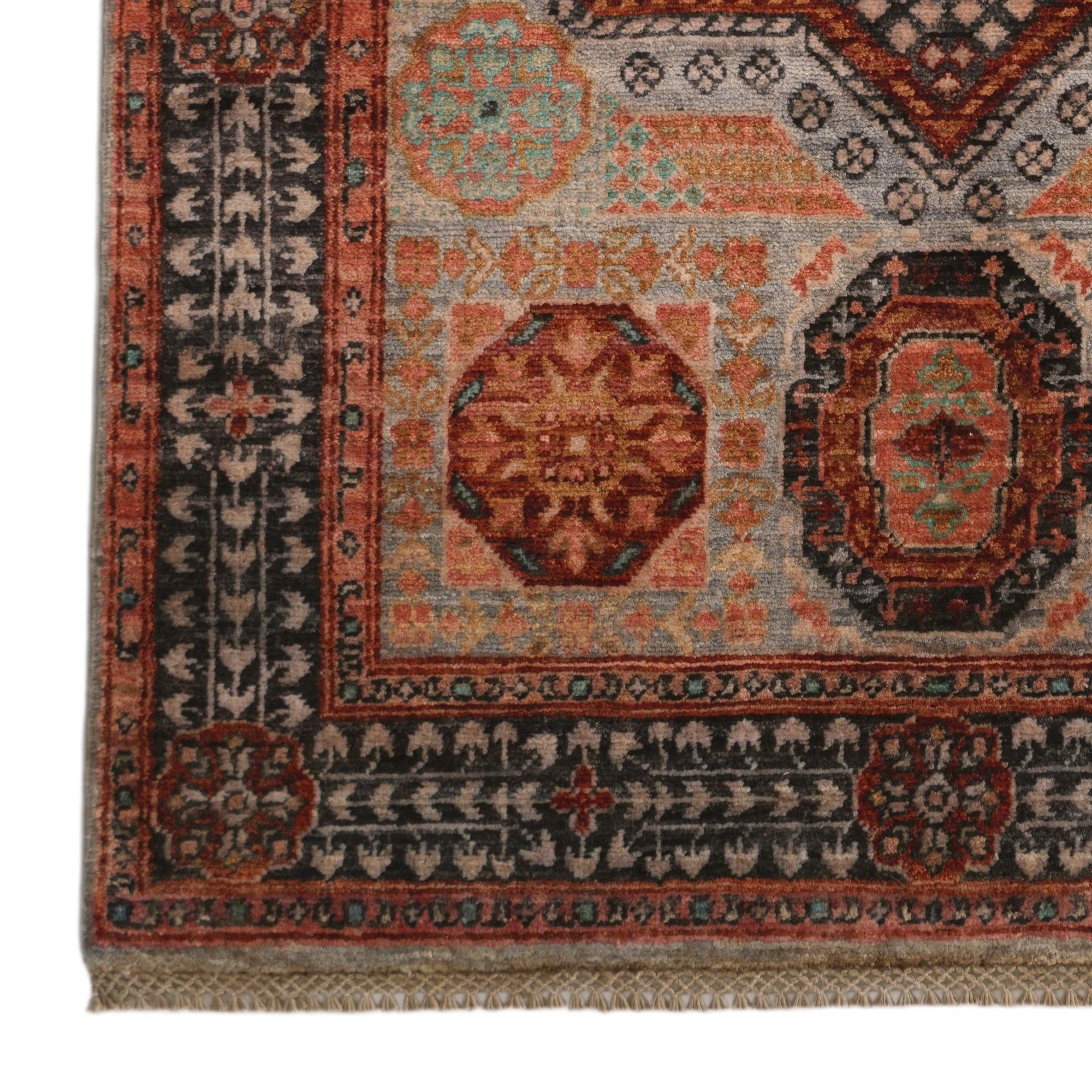3' 5 x 5' 3 Hand Knotted Mamluk Ziegler Rug