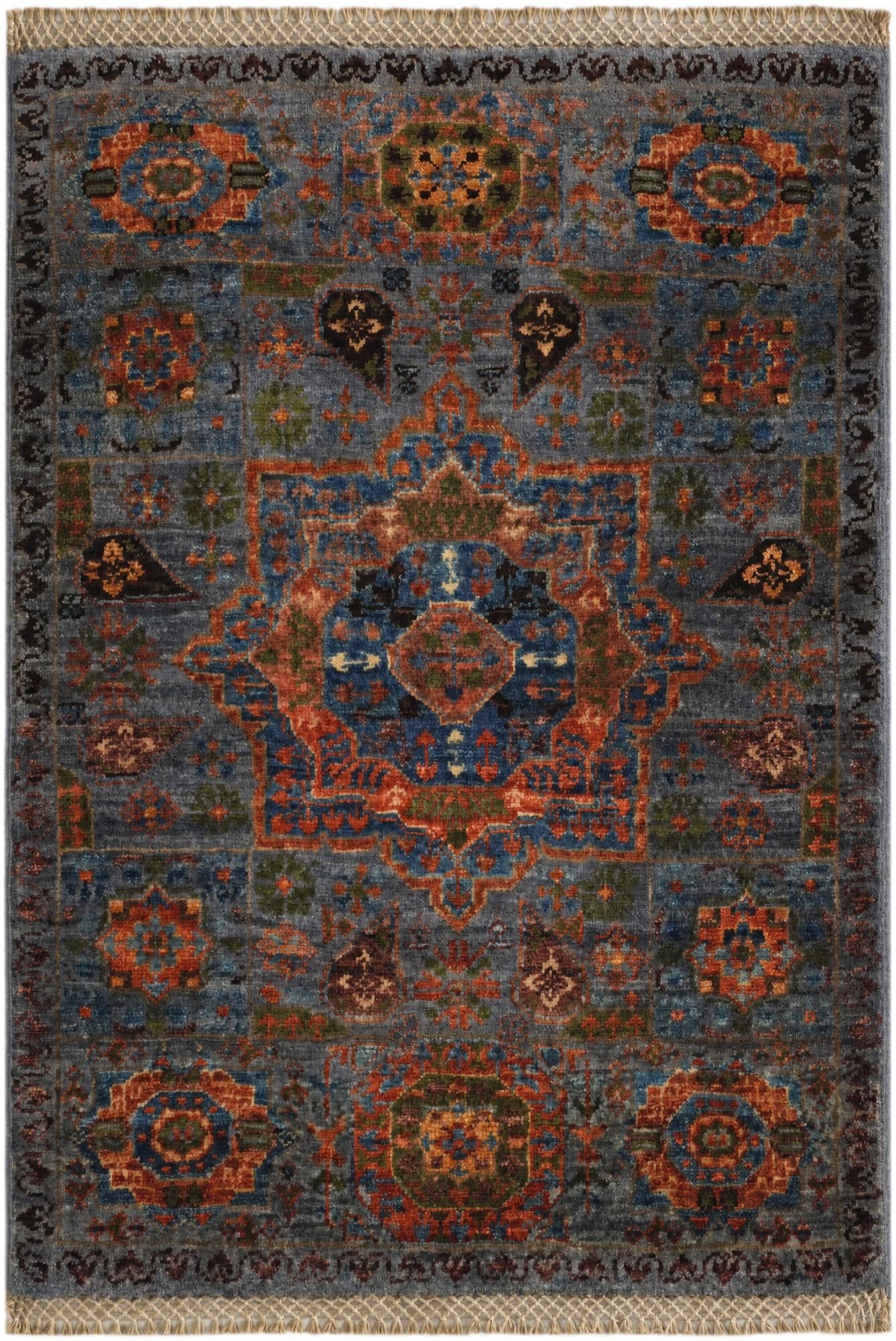 2' 1 x 2' 11 Hand Knotted Mamluk Ziegler Rug