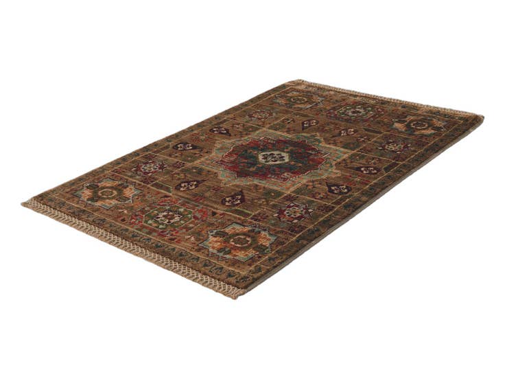 Detail image of 2' x 2' 11 Hand Knotted Mamluk Ziegler Rug