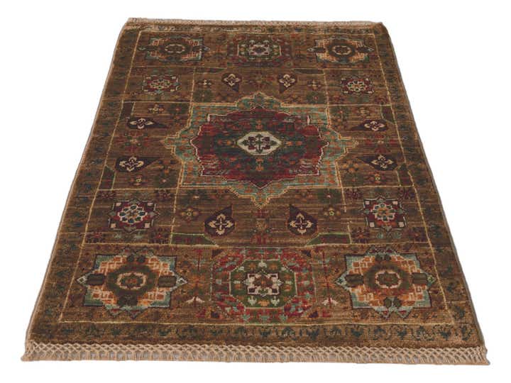 2' x 2' 11 Hand Knotted Mamluk Ziegler Rug
