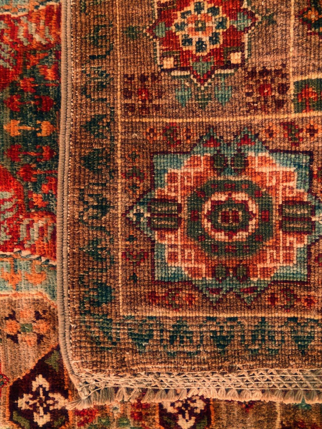 60cm x 90cm Hand Knotted Mamluk Ziegler Rug