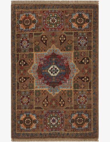 2' x 2' 11 Hand Knotted Mamluk Ziegler Rug