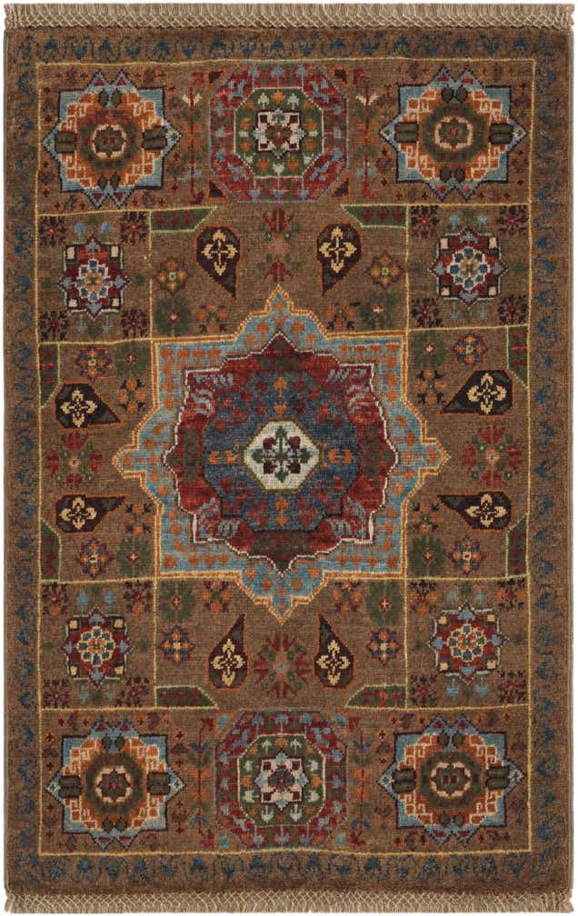 2' x 2' 11 Hand Knotted Mamluk Ziegler Rug