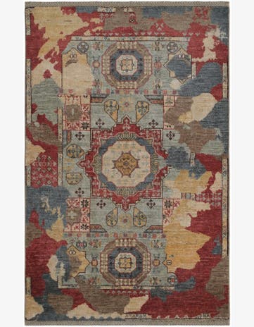 3' 3 x 4' 11 Hand Knotted Mamluk Ziegler Rug