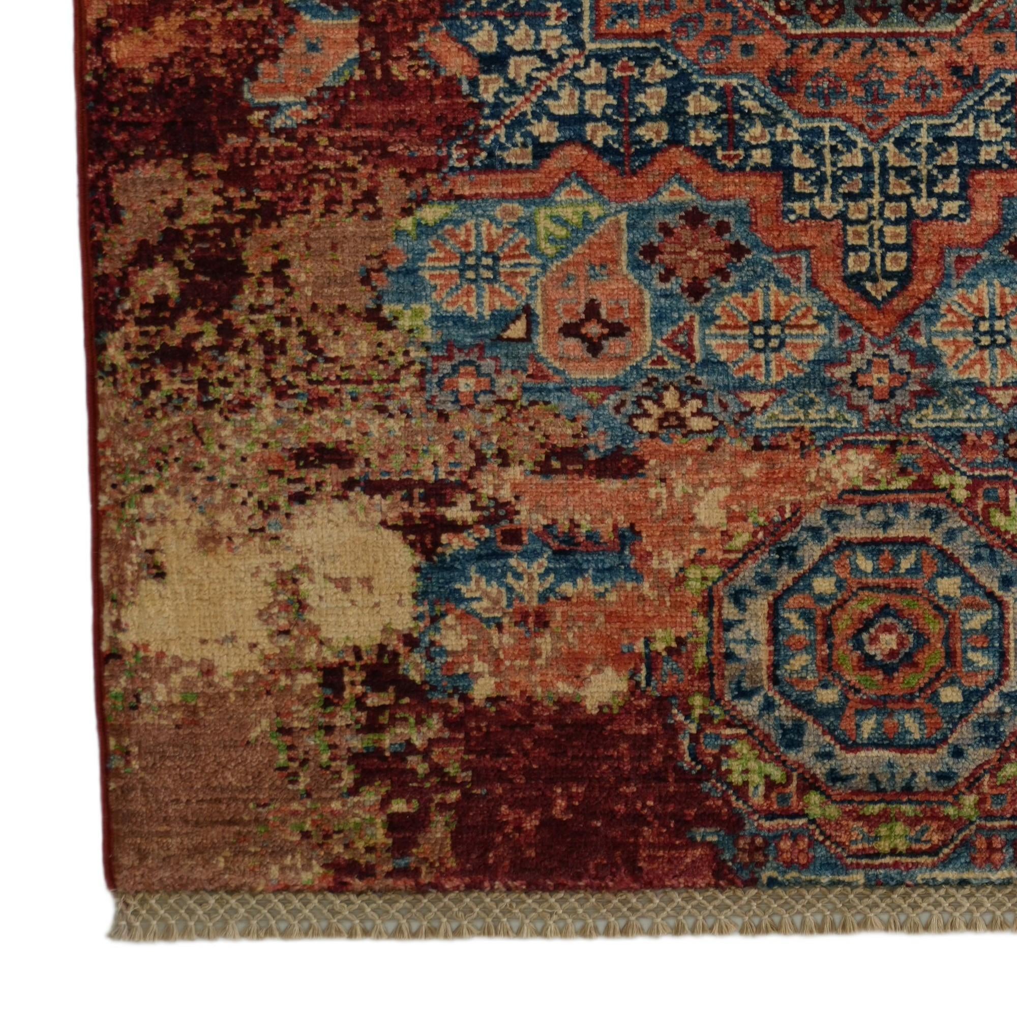 60cm x 95cm Hand Knotted Mamluk Ziegler Rug