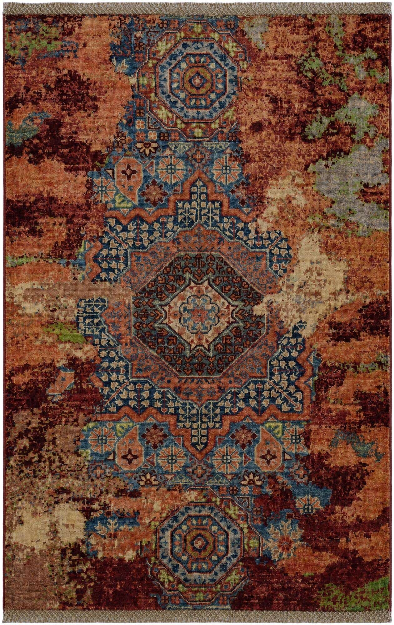2' x 3' 2 Hand Knotted Mamluk Ziegler Rug