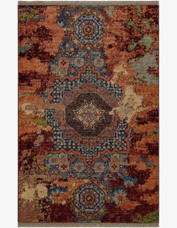 2' x 3' 2 Hand Knotted Mamluk Ziegler Rug