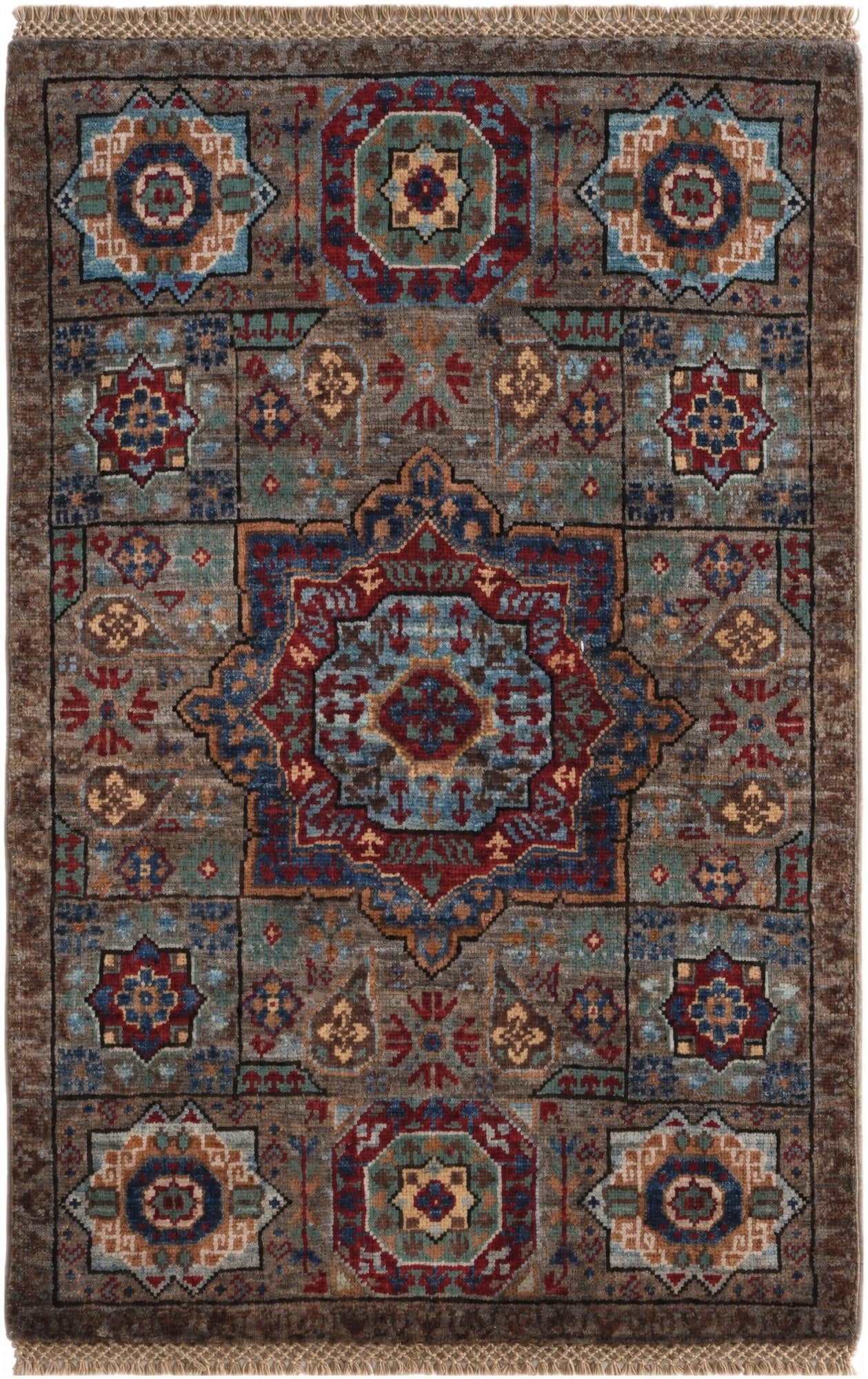 2' x 3' 2 Hand Knotted Mamluk Ziegler Rug