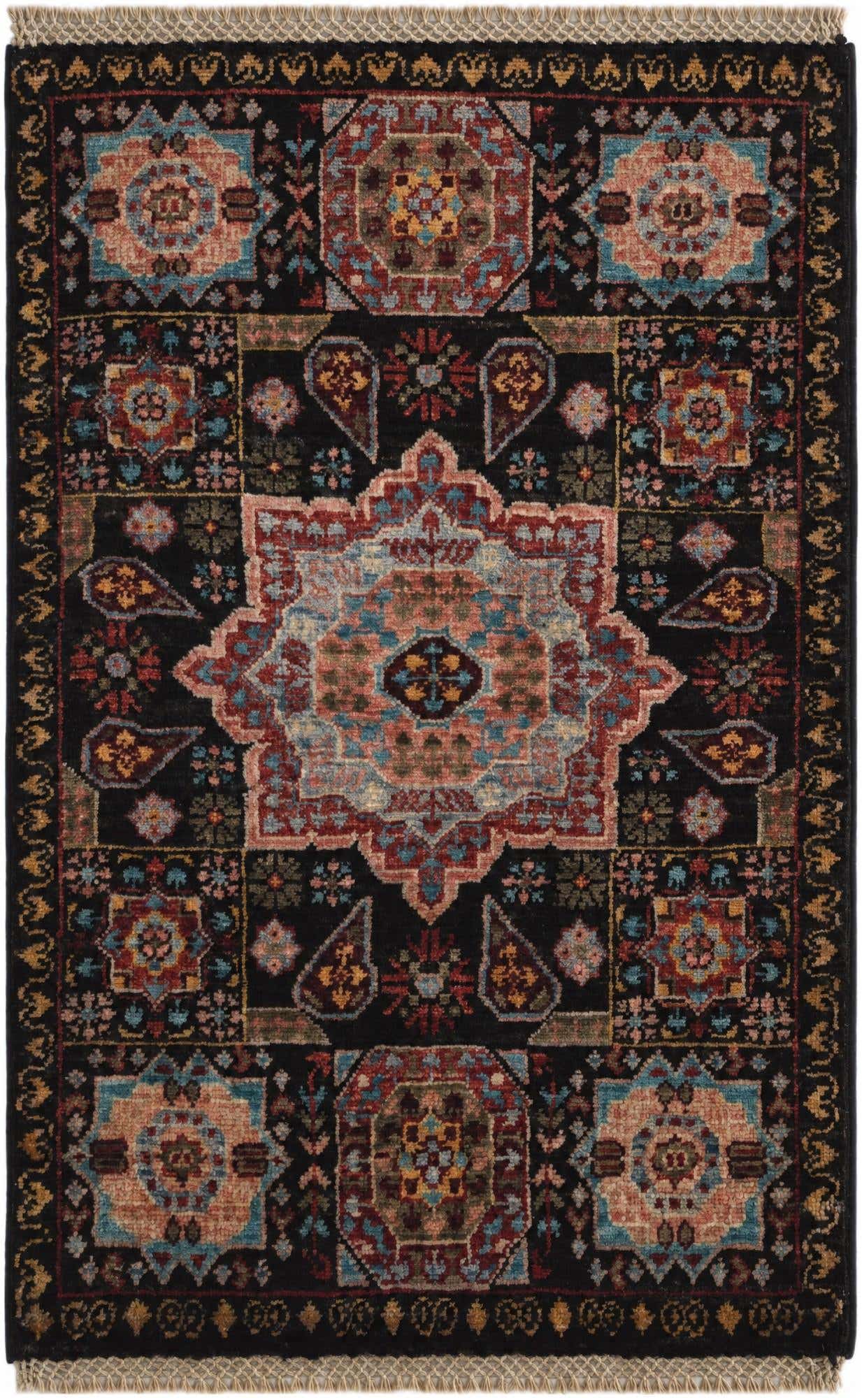 2' x 3' 1 Hand Knotted Mamluk Ziegler Rug