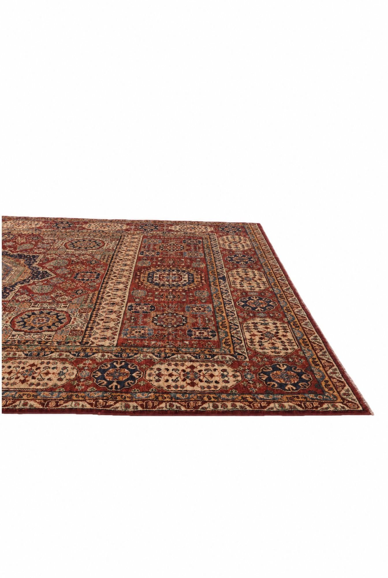 6' 9 x 9' 8 Hand Knotted Mamluk Ziegler Rug