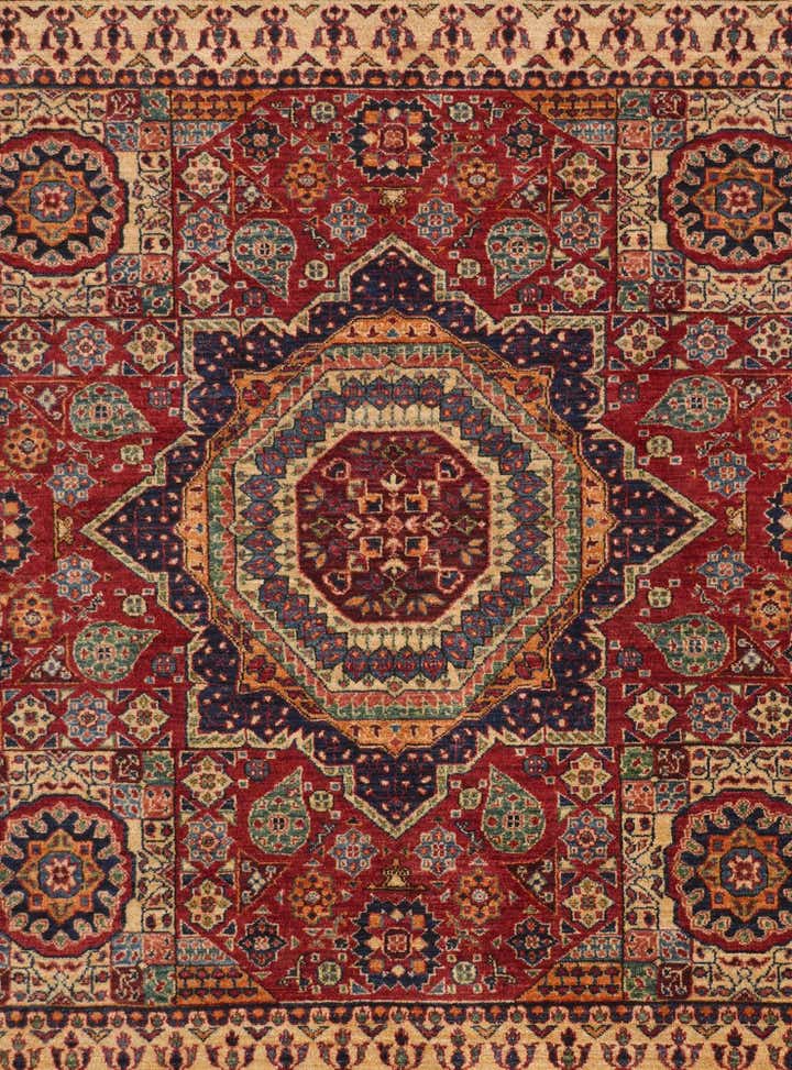 6' 9 x 9' 8 Hand Knotted Mamluk Ziegler Rug