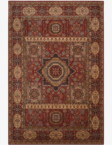 6' 9 x 9' 8 Hand Knotted Mamluk Ziegler Rug