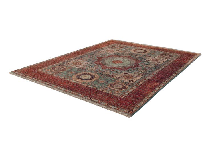 Detail image of 5' 1 x 6' 6 Hand Knotted Mamluk Ziegler Rug