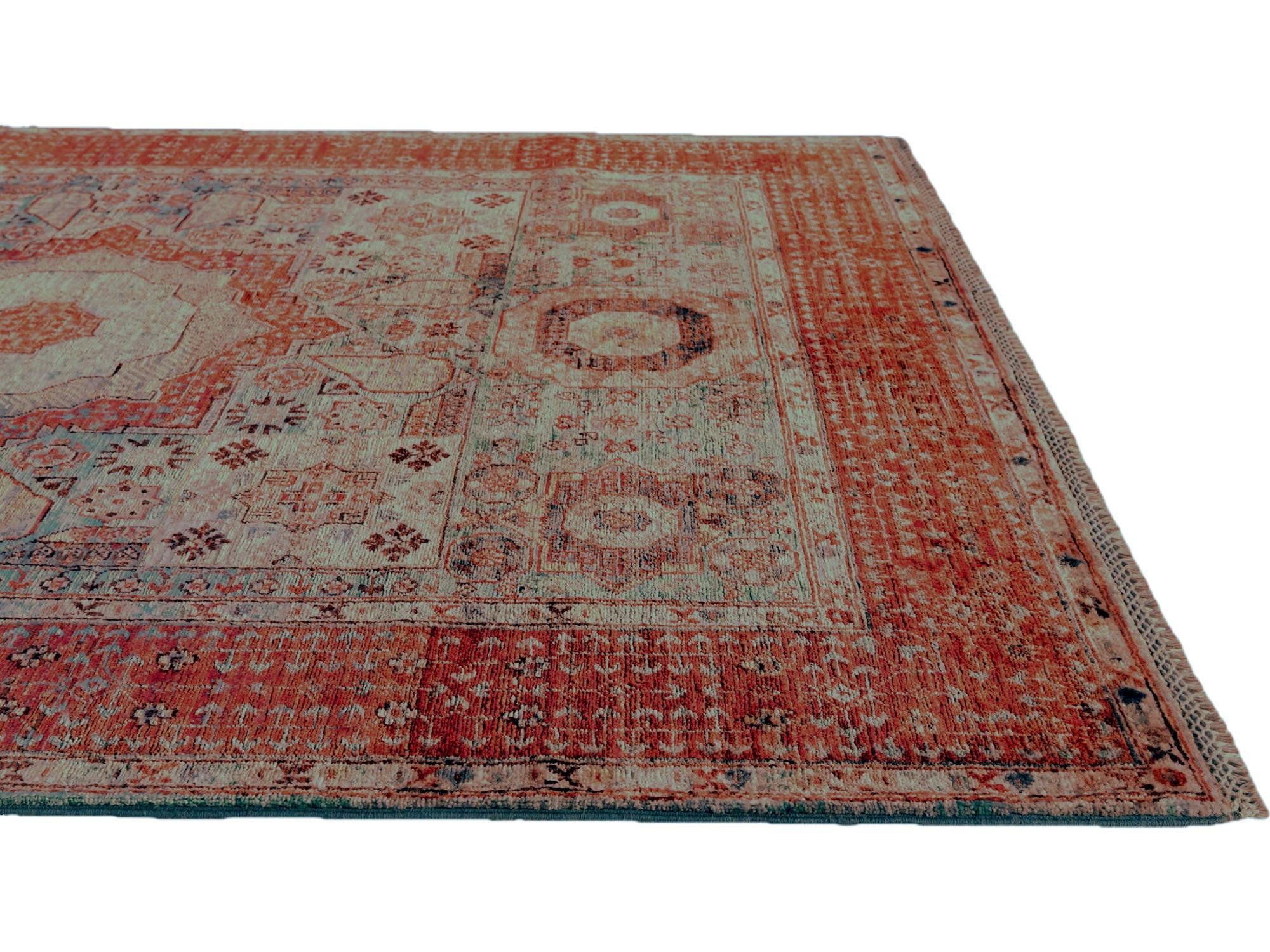 5' 1 x 6' 6 Hand Knotted Mamluk Ziegler Rug