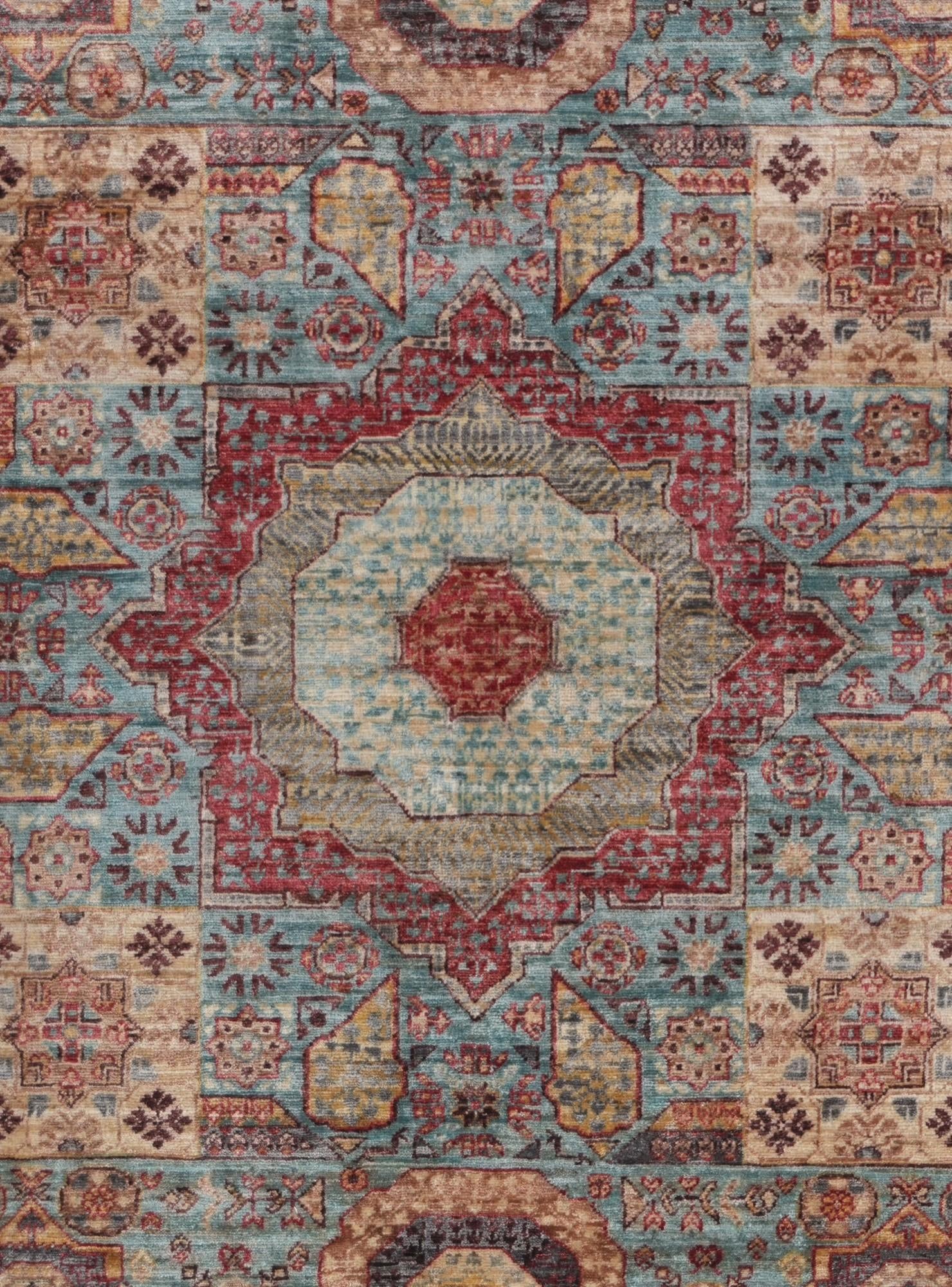 5' 1 x 6' 6 Hand Knotted Mamluk Ziegler Rug