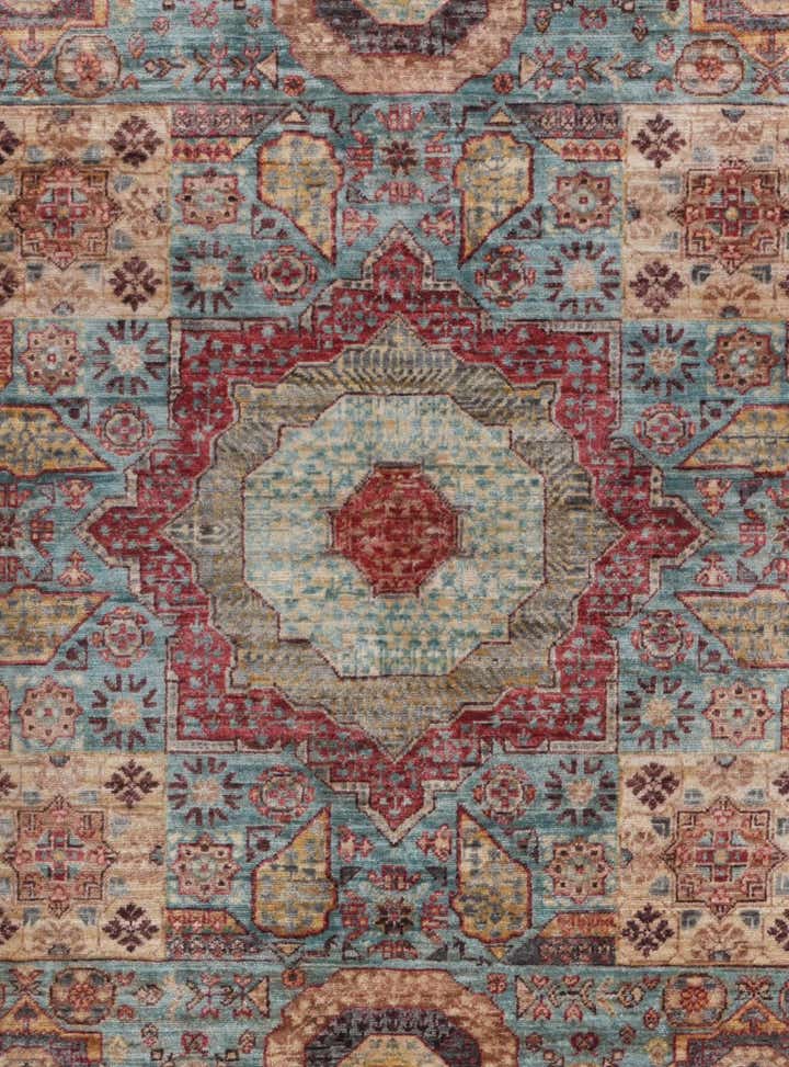 5' 1 x 6' 6 Hand Knotted Mamluk Ziegler Rug