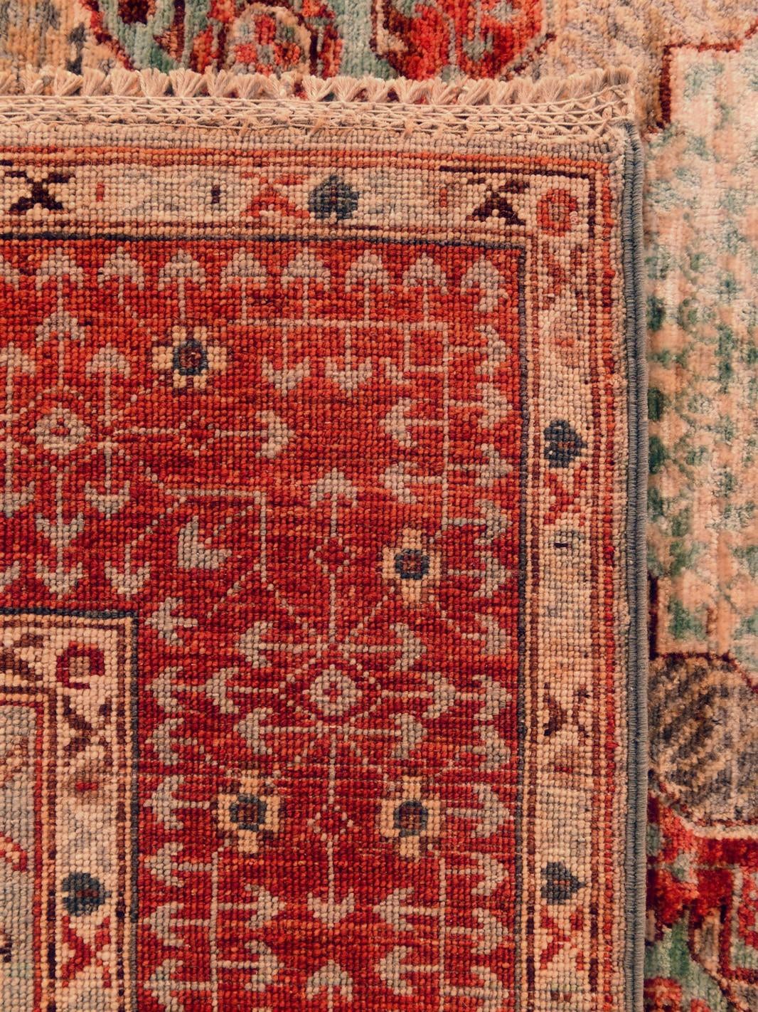 155cm x 200cm Hand Knotted Mamluk Ziegler Rug