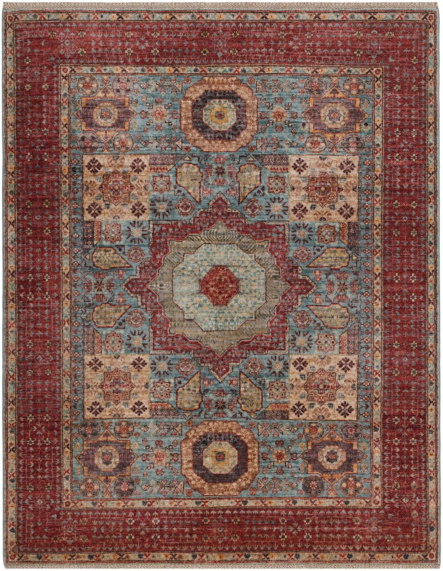 5' 1 x 6' 6 Hand Knotted Mamluk Ziegler Rug