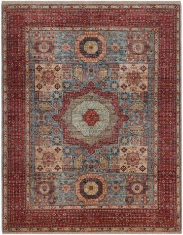 5' 1 x 6' 6 Hand Knotted Mamluk Ziegler Rug
