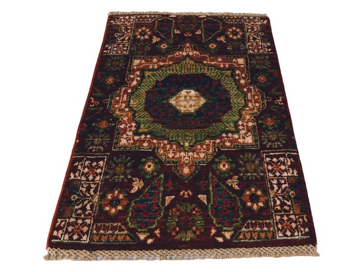 Detail image of 2' x 3' Hand Knotted Mamluk Ziegler Rug