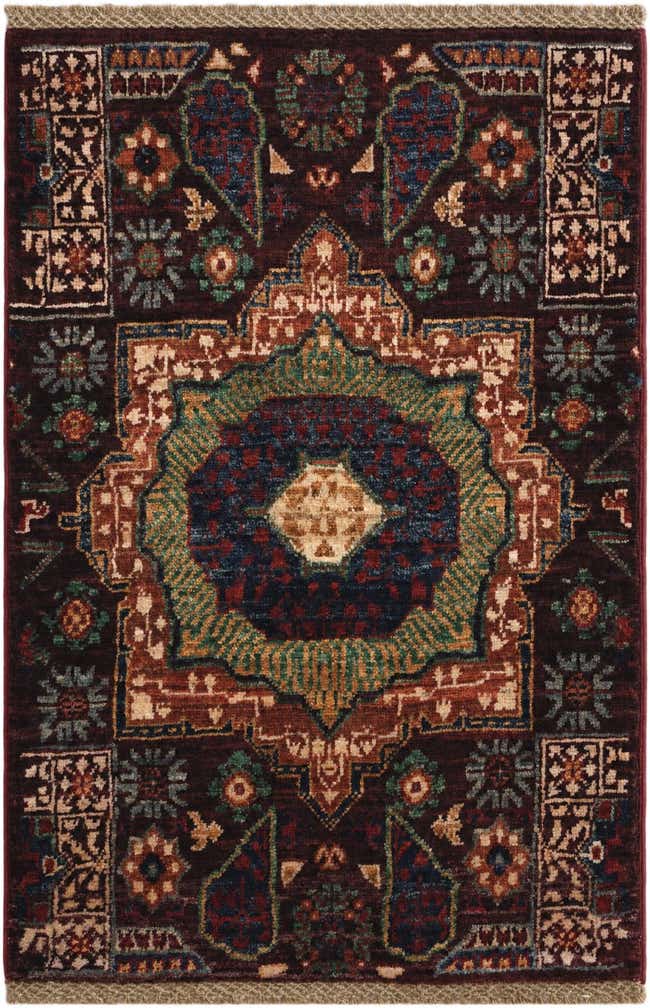2' x 3' Hand Knotted Mamluk Ziegler Rug