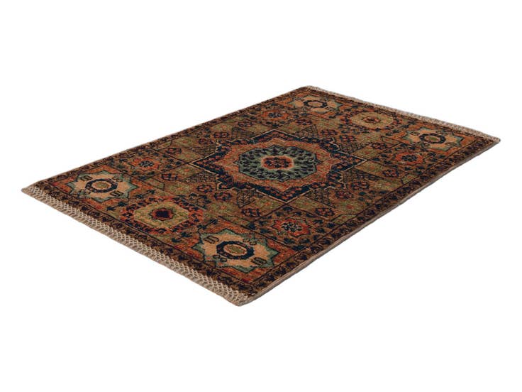 Detail image of 2' x 3' Hand Knotted Mamluk Ziegler Rug