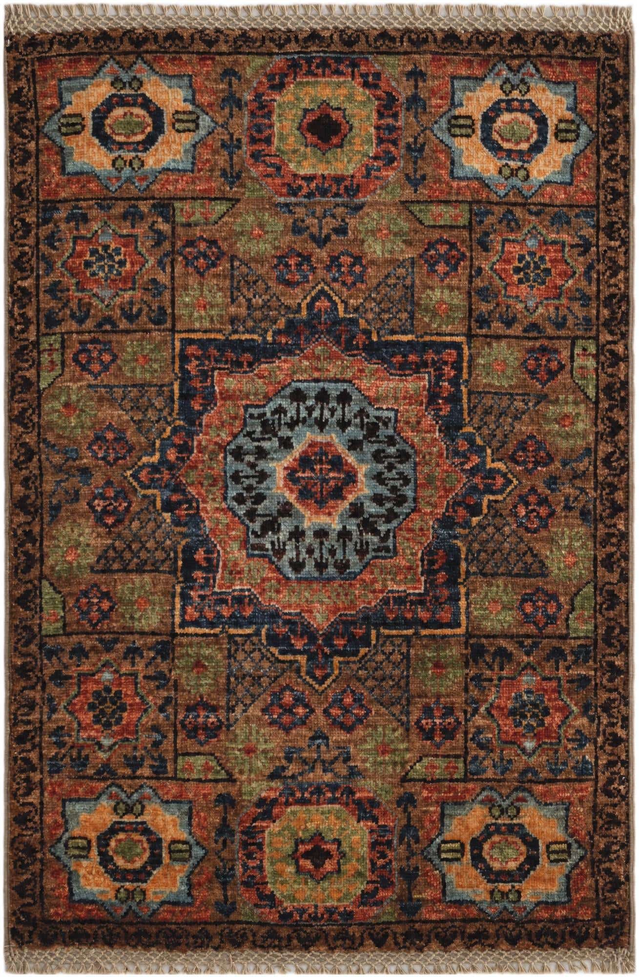 2' x 3' Hand Knotted Mamluk Ziegler Rug