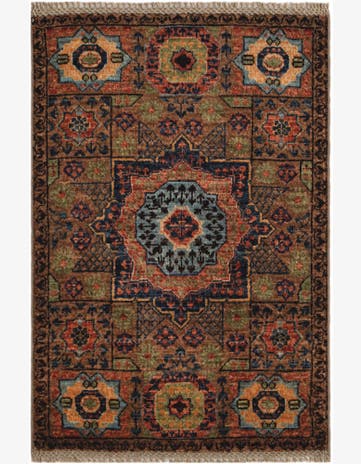 2' x 3' Hand Knotted Mamluk Ziegler Rug