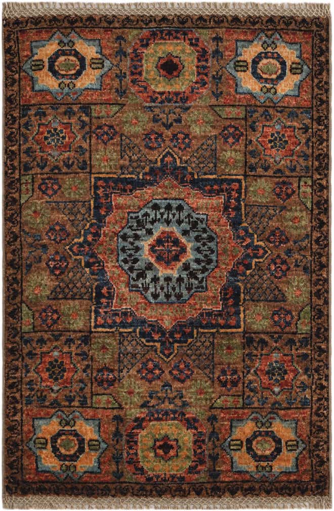 2' x 3' Hand Knotted Mamluk Ziegler Rug