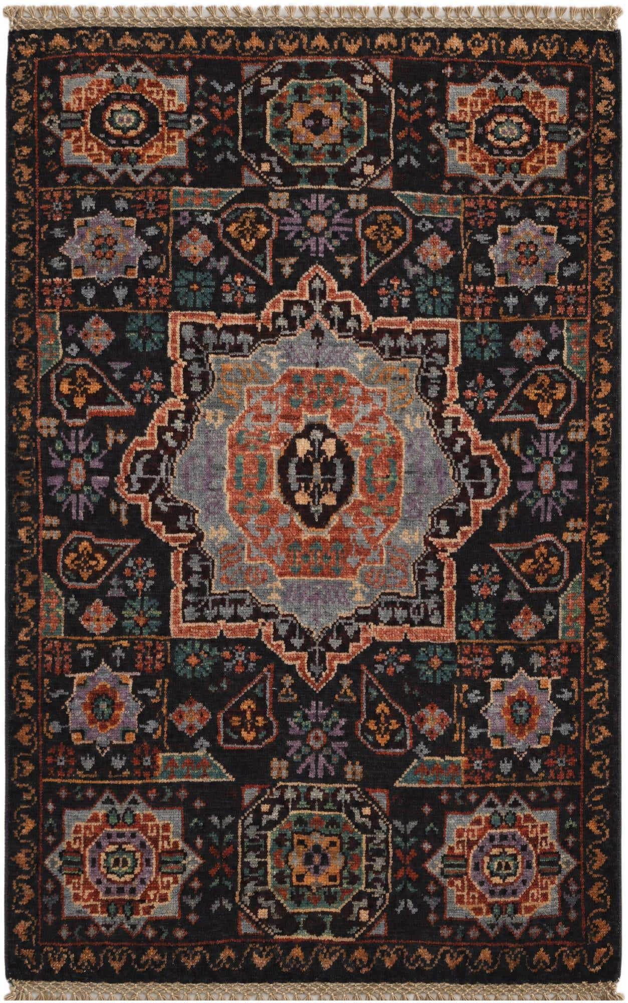 1' 11 x 2' 11 Hand Knotted Mamluk Ziegler Rug