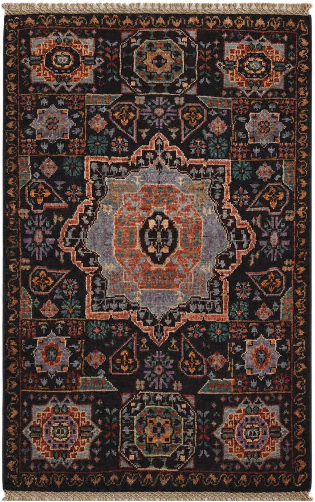 1' 11 x 2' 11 Hand Knotted Mamluk Ziegler Rug