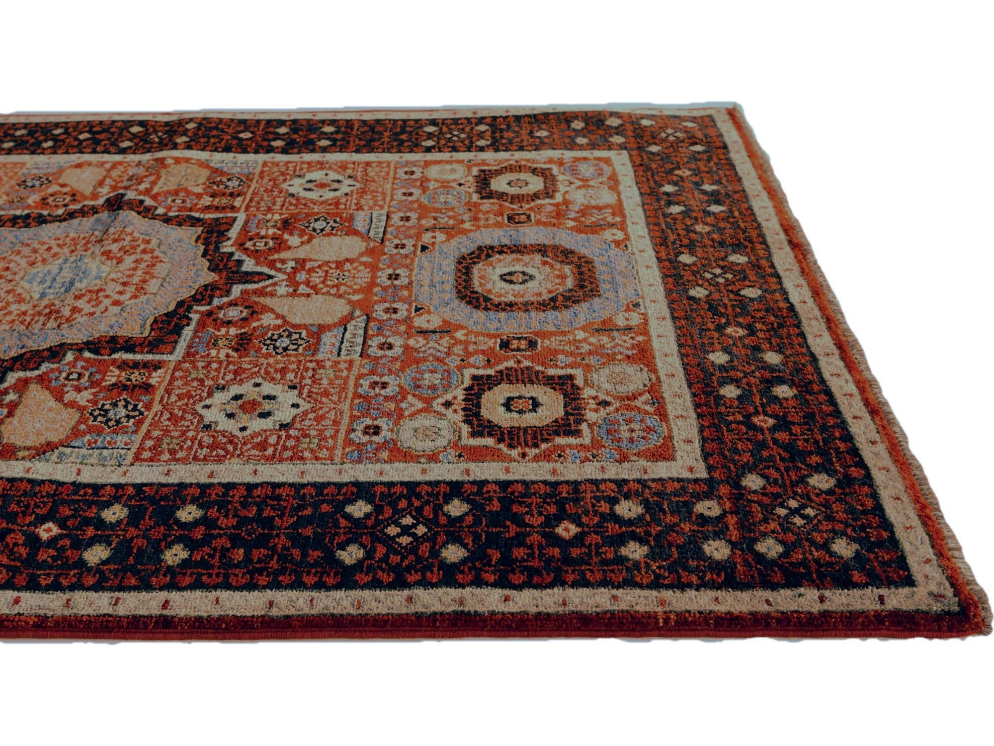 3' 5 x 5' Hand Knotted Mamluk Ziegler Rug