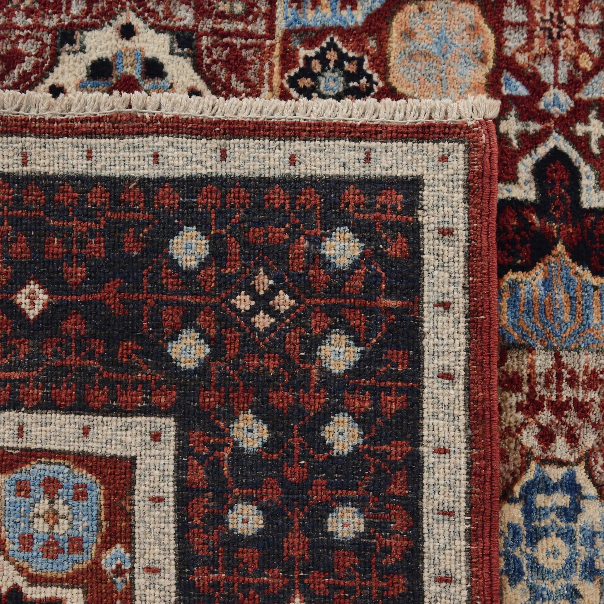 105cm x 150cm Hand Knotted Mamluk Ziegler Rug