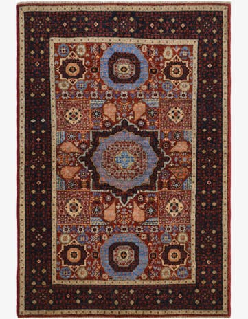3' 5 x 5' Hand Knotted Mamluk Ziegler Rug