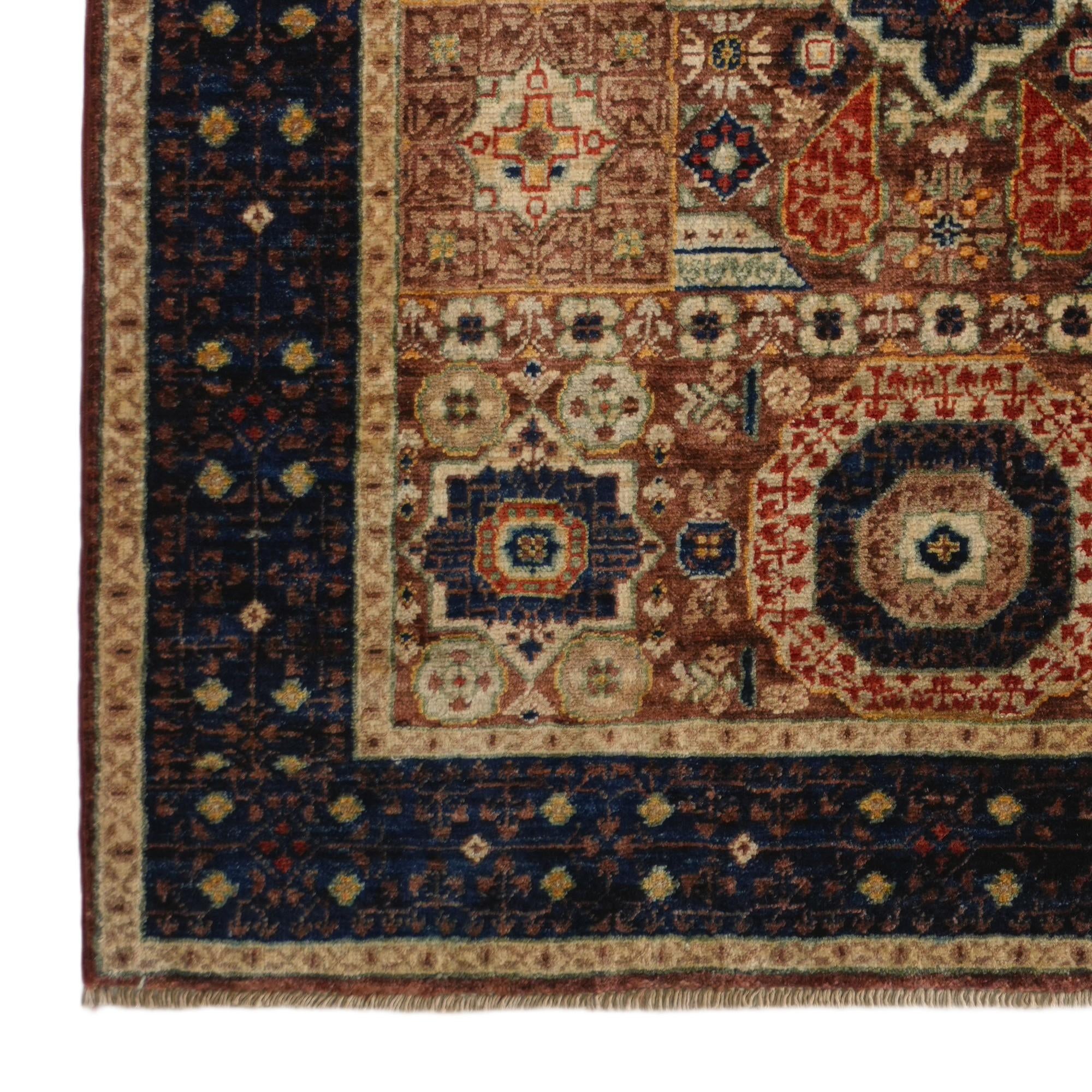 3' 4 x 4' 10 Hand Knotted Mamluk Ziegler Rug